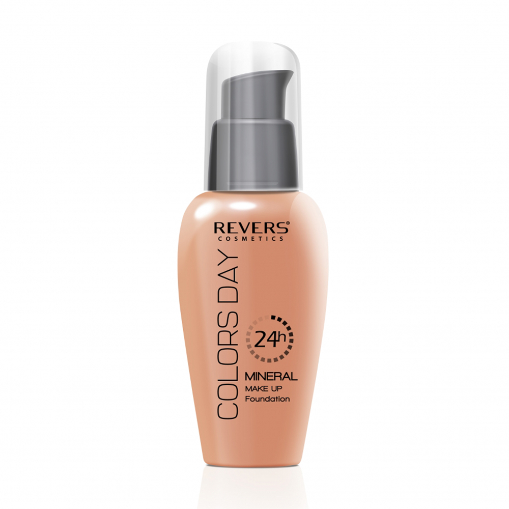 Уцінка! Тональний крем для обличчя Revers Cosmetics Colors Day Mineral Make Up Foundation 33 Peach, 50 мл